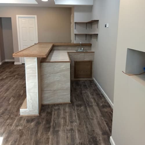 Custom stair railing and trim work